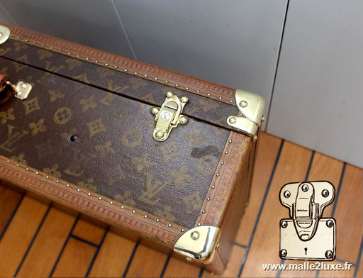 Détail de la lozine claire – finition typique des premières séries Louis Vuitton
