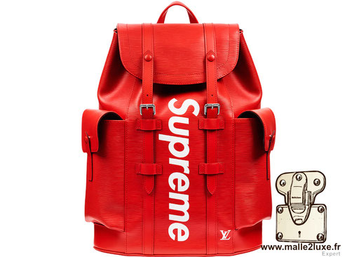 Malle supreme louis vuitton rouge 2017 edition limitée