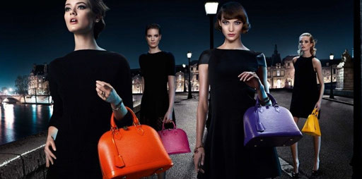 bagage Louis Vuitton publicité femme