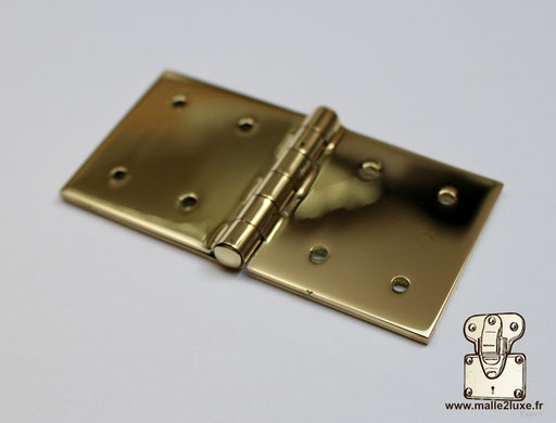 Solid brass trunk hinge 41 x 78 trunk lid