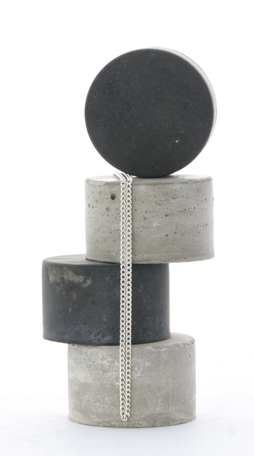 Stackable Concrete Cylinder, Monochrome Product Display Set No28 by PASiNGA
