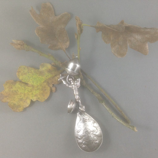 Sterling silver baby spoon/rattle. 