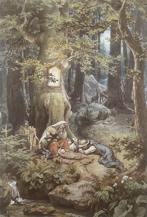 Ludwig Richter: "Rast im Walde"