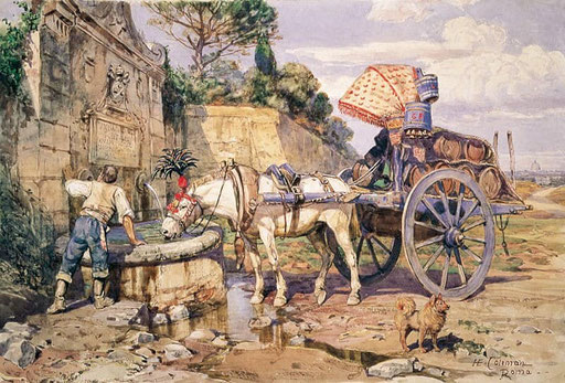 Fuhrmannsspitz auf einem Gemälde von Enrico Coleman (1846 - 1911)