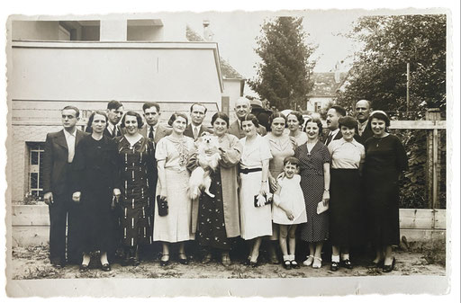 "Mittendrin statt nur dabei" - kleiner Spitz mit seiner Familie