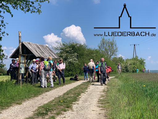 Wandergruppe am Wartburgblick.