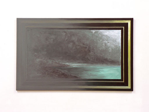 BERND IKEMANN       «verfinsterung», 2009, Öl/Leinwand, 90 x 145 cm
