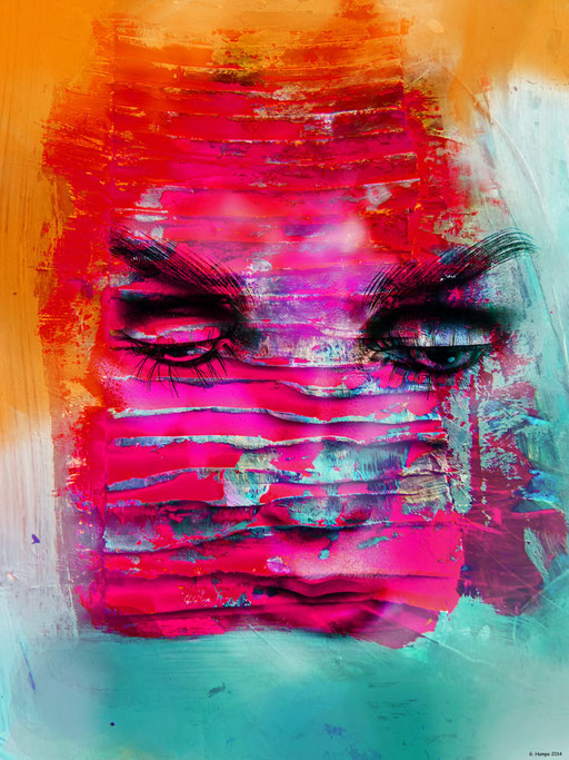 The pink face