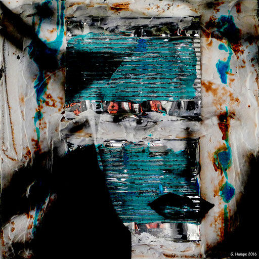 The woman with the metal stripes
