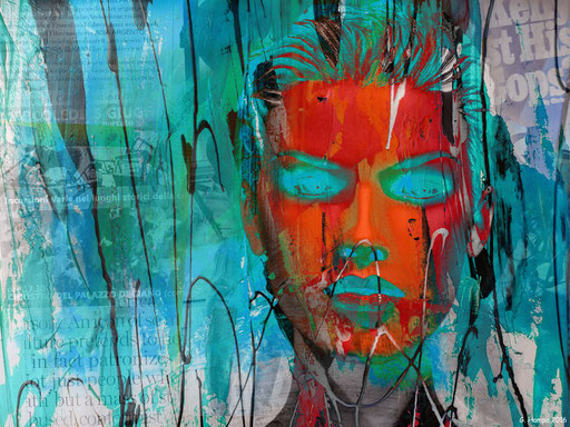The face goes abstract