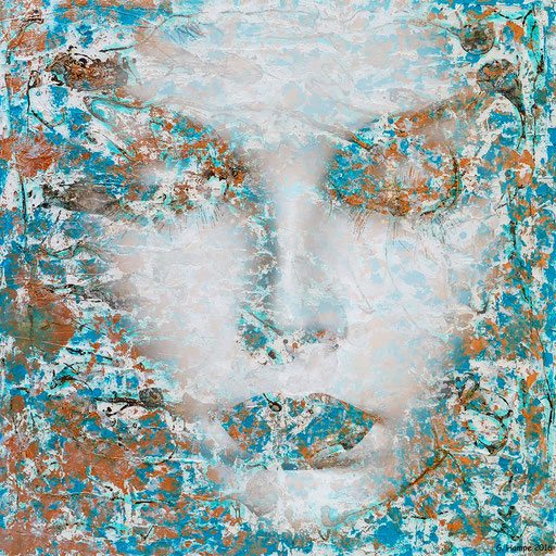 The woman with the italian words