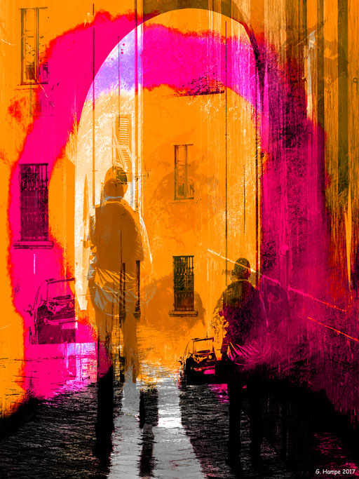 The man in the old alley