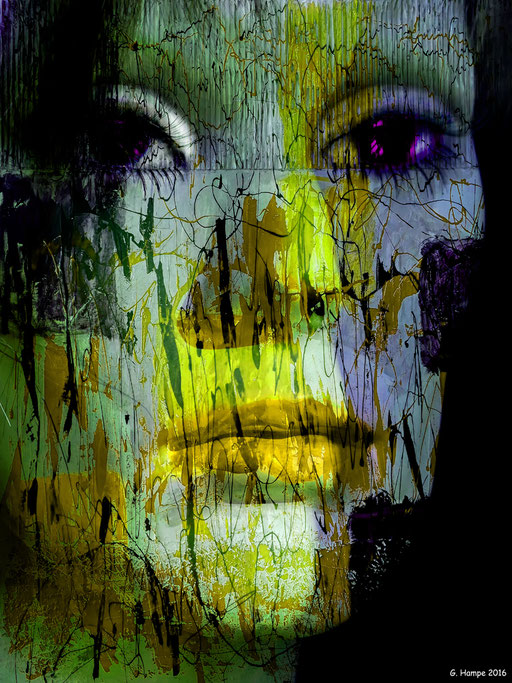 A woman goes abstract