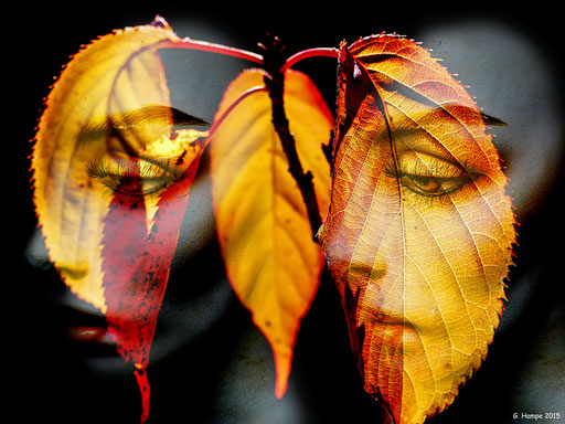 Women and leaves