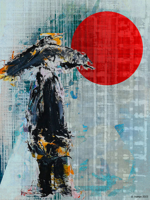 The black man with the red sun
