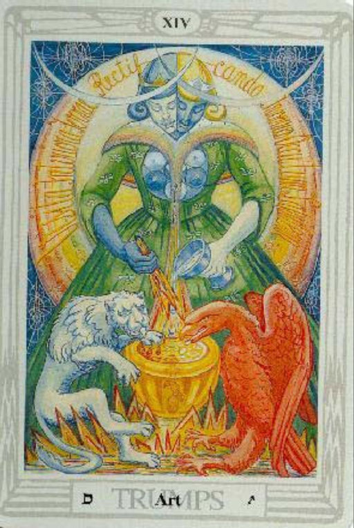 XIV Tempérance - Le Tarot de Thoth