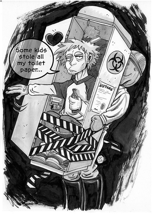 Illustration from the Zine HALLOWEEN COSTUME CHALLANGE