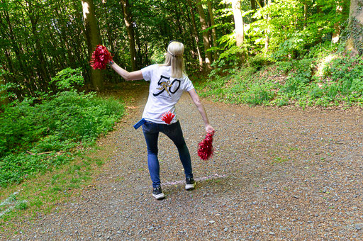 Darmstädter Lauf-Treff Streckenposten beim Merck-Firmenlauf, Foto: Christa Daum