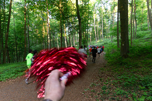 Darmstädter Lauf-Treff Streckenposten beim Merck-Firmenlauf, Foto: Christa Daum