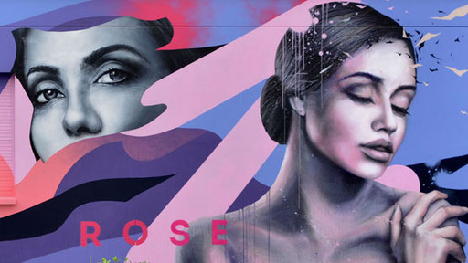 <alt="Octobre Rose fresque murale artistique streetart hopital aix les bains savoie centre hospitalier rhone-alpes peinture murale graffiti art artiste chambéry lyon campagne dépistage lutte contre le cancer du sein ruban rose graffmatt"> 