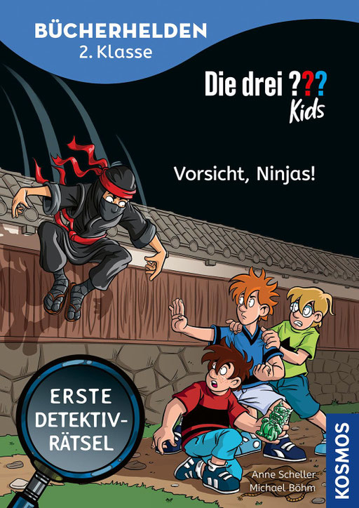 Die drei ??? Kids Bücherhelden 2. Klasse: Vorsicht, Ninjas! - von Anne Scheller, erschienen 2025 im Kosmos Verlag 