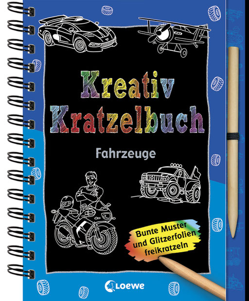 Kreativ-Kratzelbuch: Fahrzeuge - erschienen 2020 im Loewe Verlag