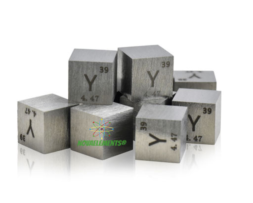 yttrium cube, yttrium metal cube, yttrium cubes, yttrium density cubes, metal density cubes, yttrium cube for collection and display