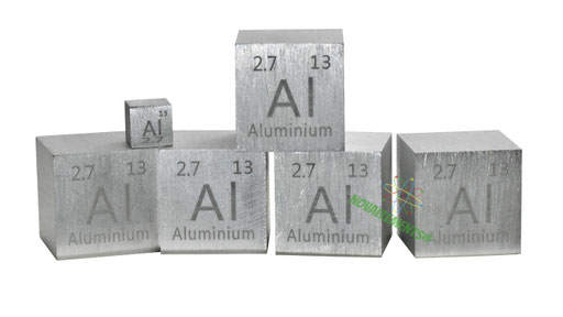 aluminum metal, aluminum cube, aluminum 1inch cube, aluminum element sample, aluminum collection, real aluminum sample, pure aluminum sample, elements of the periodic table