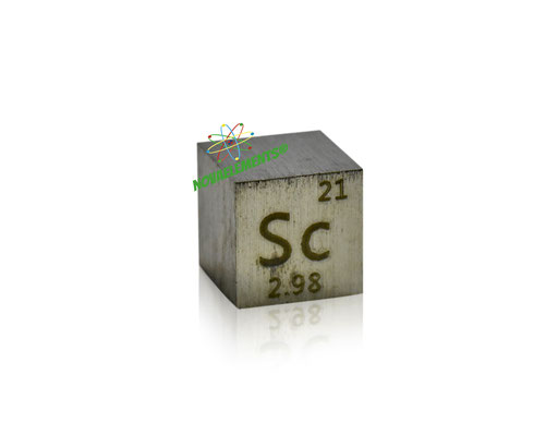 scandium cube, scandium metal cube, scandium cubes, scandium density cubes, metal density cubes, scandium cube for collection and display