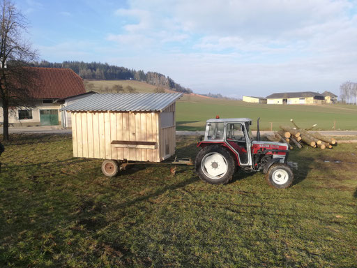 Mobilder Hühnerstall vom Hof Mairhans