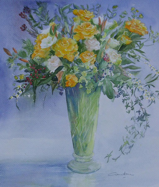 Roses jaunes (1)28x32 * (2008)