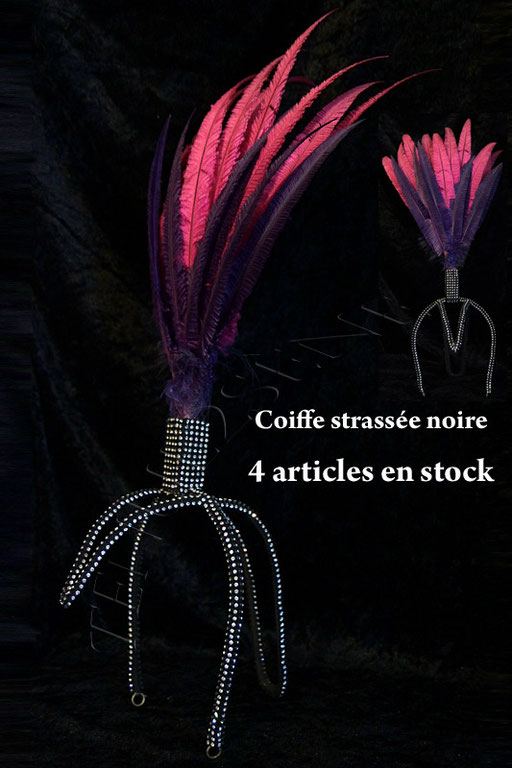 casque cousu main et strassées