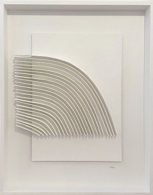 René Galassi Calicots et pigments- 80X100cm -Galerie Gabel-Biot-Côte d'Azur