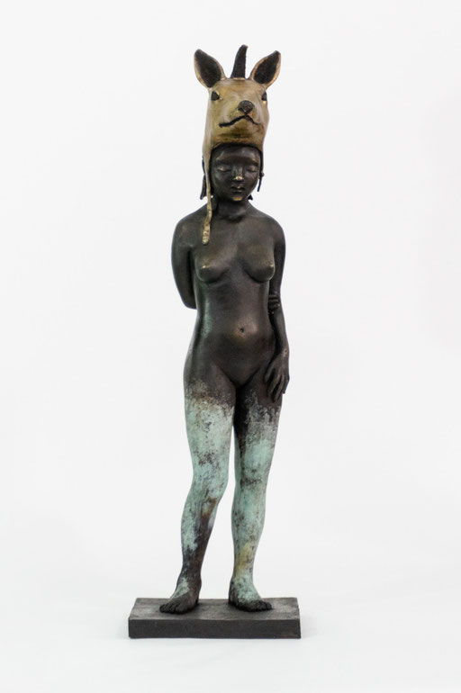 Francesca dalla Benetta bronze  . Galerie d'art à Biot. Galerie Gabel. Côte d'Azur