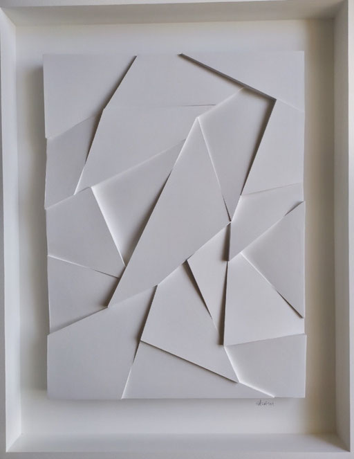 René Galassi Origami  94X74X7cm Galerie d'art contemporain, Biot, côte d'azur