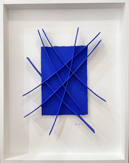 René Galassi, 70X55 cm, Calicots et pigments, graphique. Galerie Gabel-Biot-Côte d'Azur