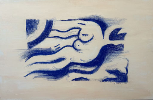 Franck Lebraly, Acrylic on canvas  - Galerie Gabel, Biot, Côte d'Azur