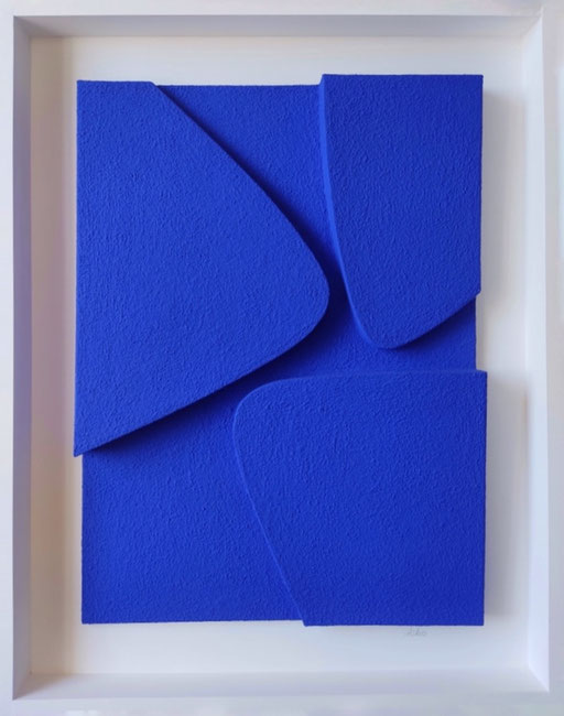 René Galassi  et Embossage et pigments- 80X100cm -Galerie Gabel-Biot-Côte d'Azur