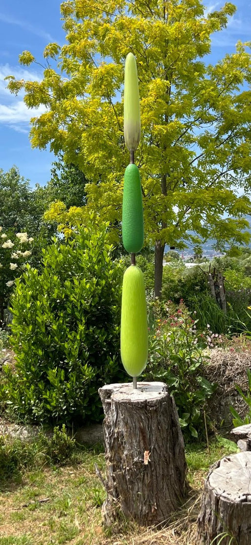 Antoine Pierini- verre contemporain-pièce unique.Galerie d'art ,village de Biot