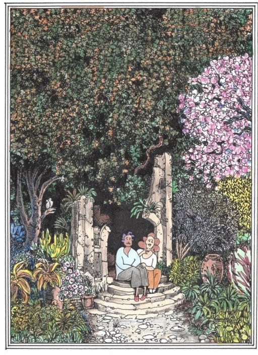  Frank Zeidler, "Il ne reste rien de notre maison" Dessin original , encres, aquarelle, crayon. 28X38cm-  Galerie Gabel, Biot -  Galerie Gabel, Biot