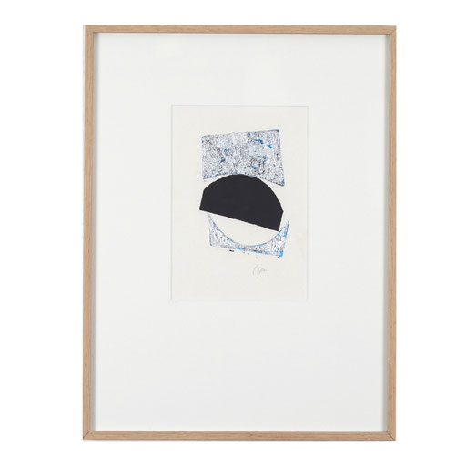 Catherine Cazau, serie Equilibre, 30X40cm encadré, acrylique sur papier. Galerie Gabel