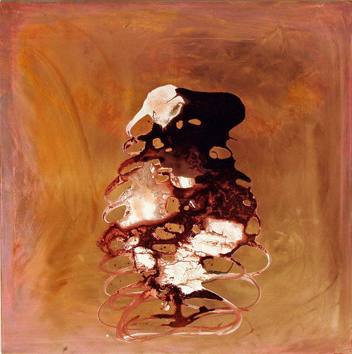 No Title, ink on canvas, 80 x 80 cm, price on request