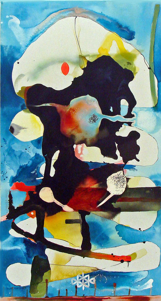 One Day After, 2012, ink on canvas, 150 x 80 cm, sold
