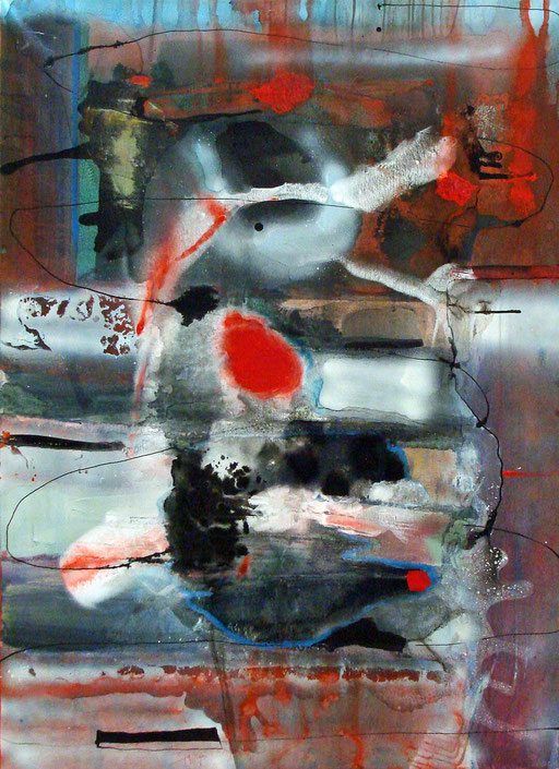 No Titel, 2010, ink/acrylic/enamel on canvas, 110 x 80 cm, € 690.-
