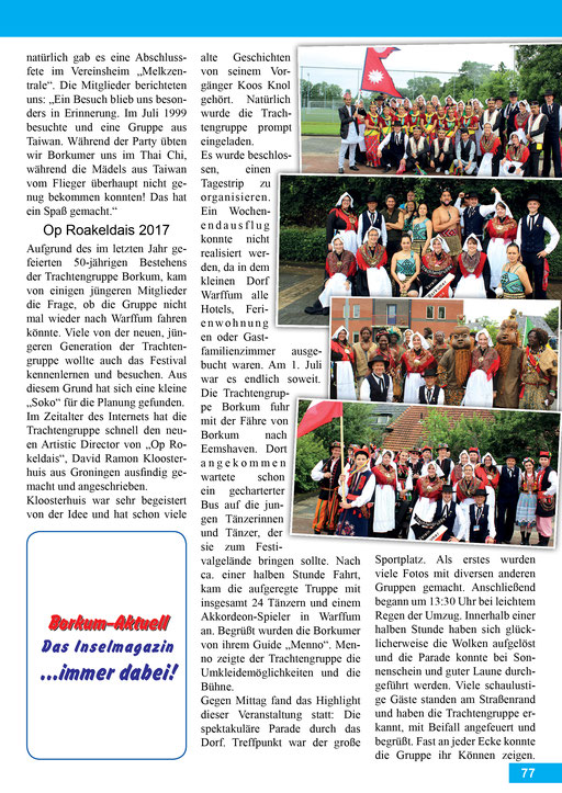 Borkum-Aktuell – Das Inselmagazin - August 2017