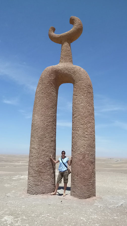 Moderne Kunst in der Wüste