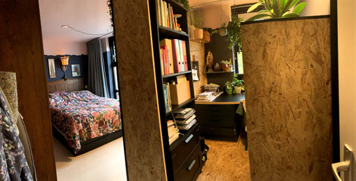 Ontwerp en uitvoer slaapkamer met werkplek particulier