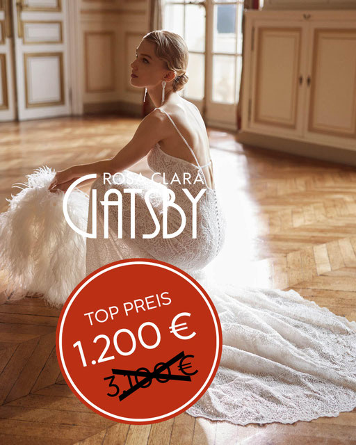 Rosa Clara Gatsby Brautkleid preisgünstig
