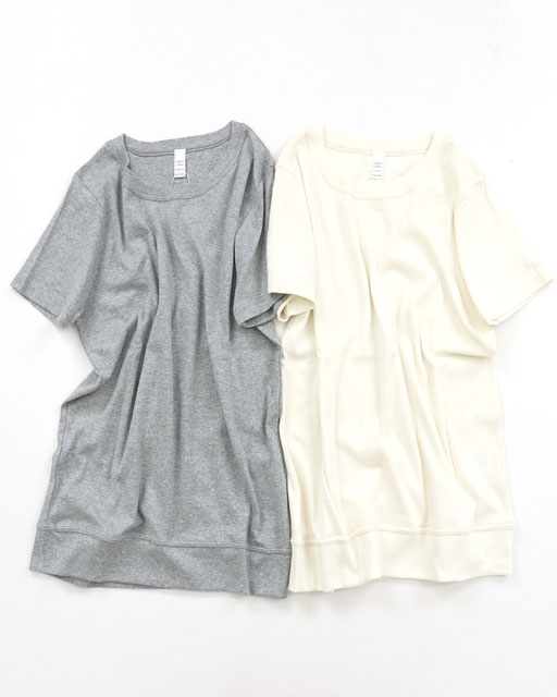 オーガニックコットン(綿)100％を使用した日本製のレディース無地半袖Tシャツ