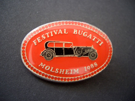 Festival BUGATTI Molsheim 1988 Brosche
